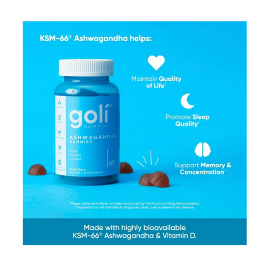 Gomitas Goli Ashwagandha 60 gomitas