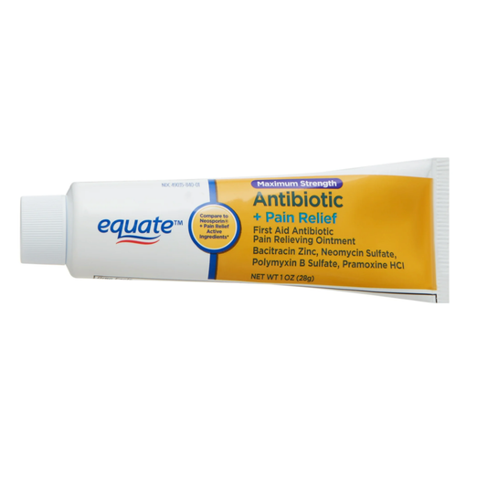Equate Antibiotico para heridas y calmante del dolor 28 gr