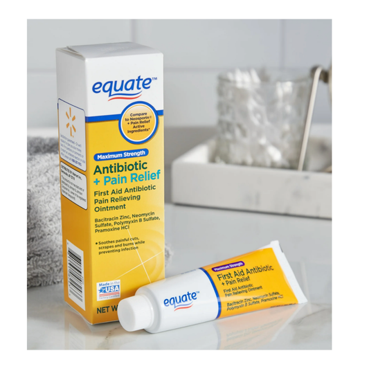 Equate Antibiotico para heridas y calmante del dolor 28 gr