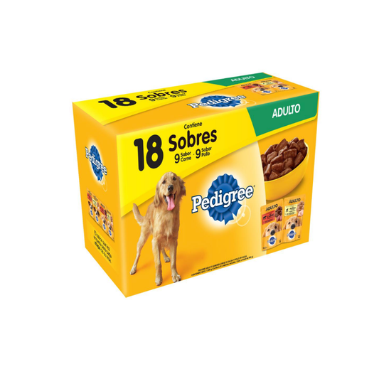 Alimento Húmeda para perros Pedigree 18 Unidades 100 g