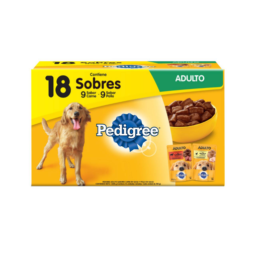 Alimento Húmeda para perros Pedigree 18 Unidades 100 g