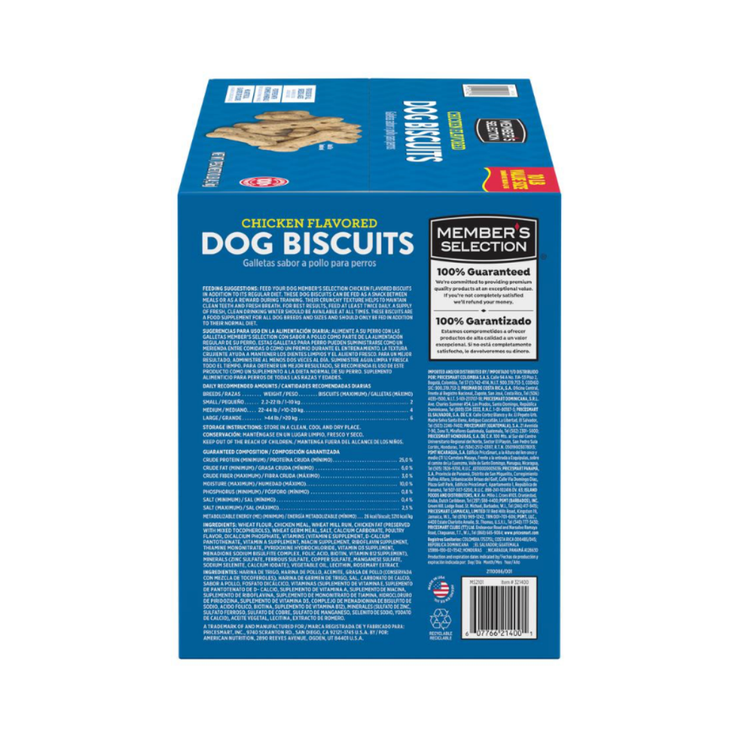 Galletas para Perro con Sabor a Pollo Member's Selection 4.5 kg