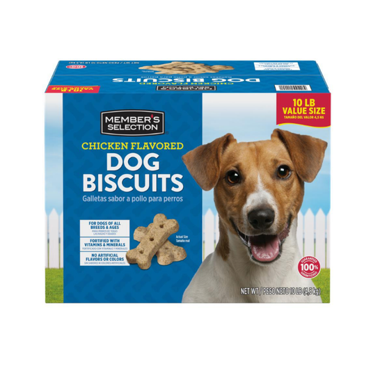 Galletas para Perro con Sabor a Pollo Member's Selection 4.5 kg