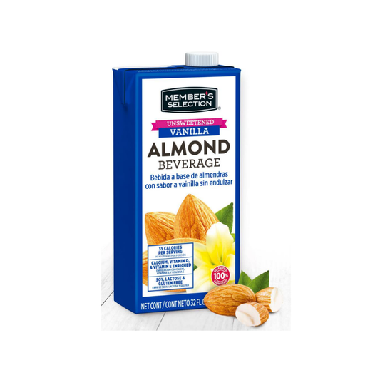 Leche de almendra sin azúcar Member's Selection 946 ml