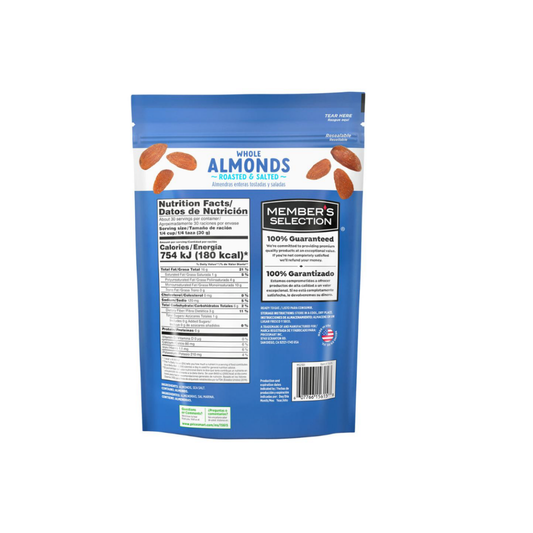 Almendras con sal Member's Selection 907 g / 32 oz