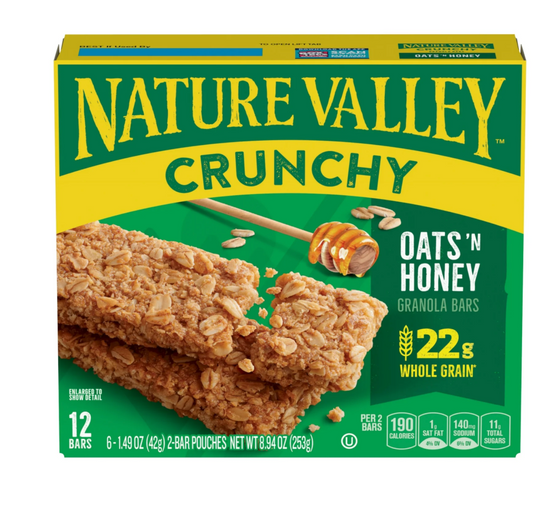 Barras de Granola Crunchy Nature Valley 12 unidades