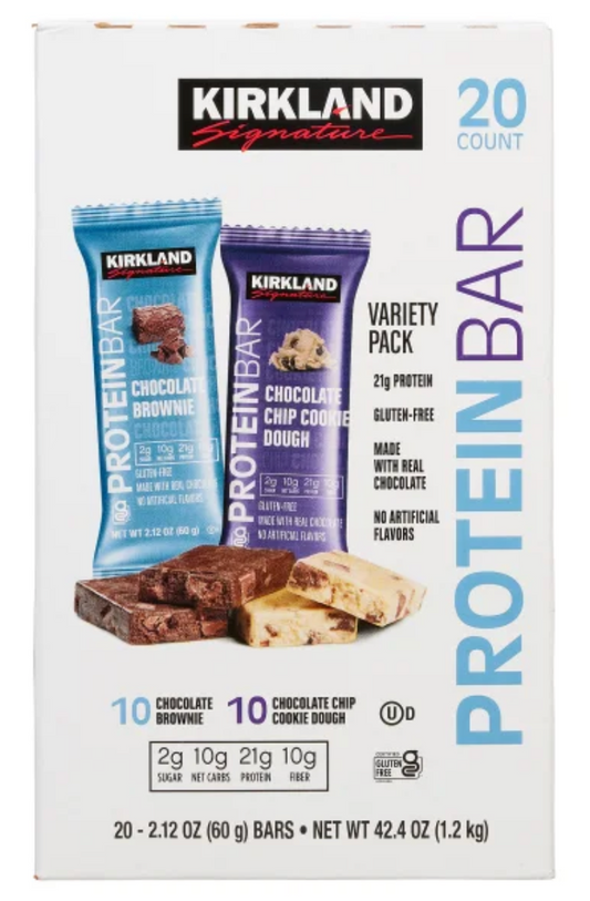 Barras de Proteina Kirkland 20 Unidades 21 gr proteína