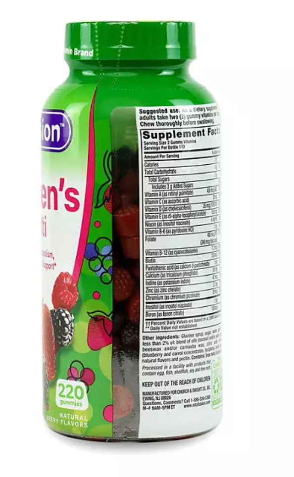 VitaFusion multivitamínico Mujer 220 gomitas