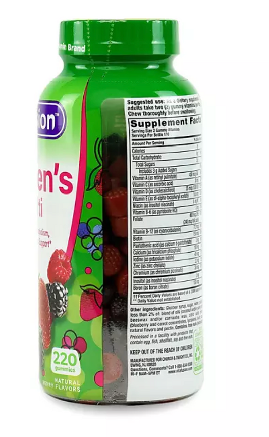 VitaFusion multivitamínico Mujer 220 gomitas