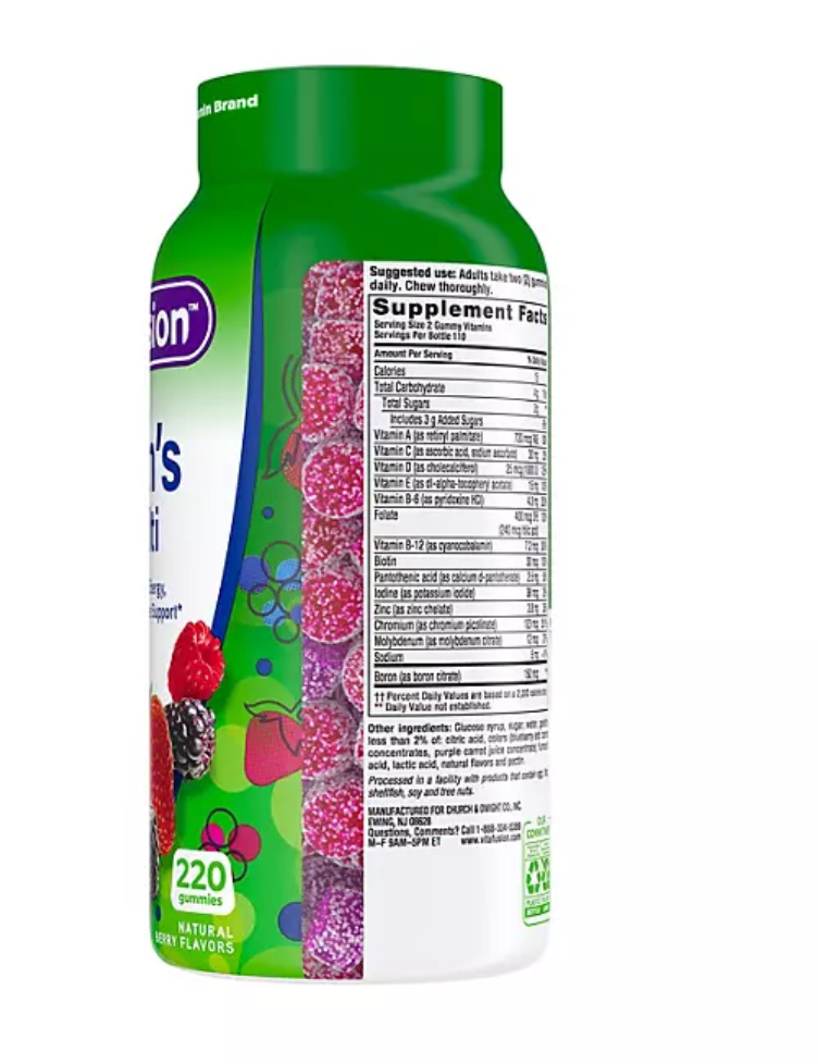 VitaFusion multivitamínico Hombre 220 gomitas