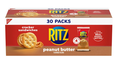 Galletas Ritz Sandwiches Mantequilla de Maní 30 Unidades